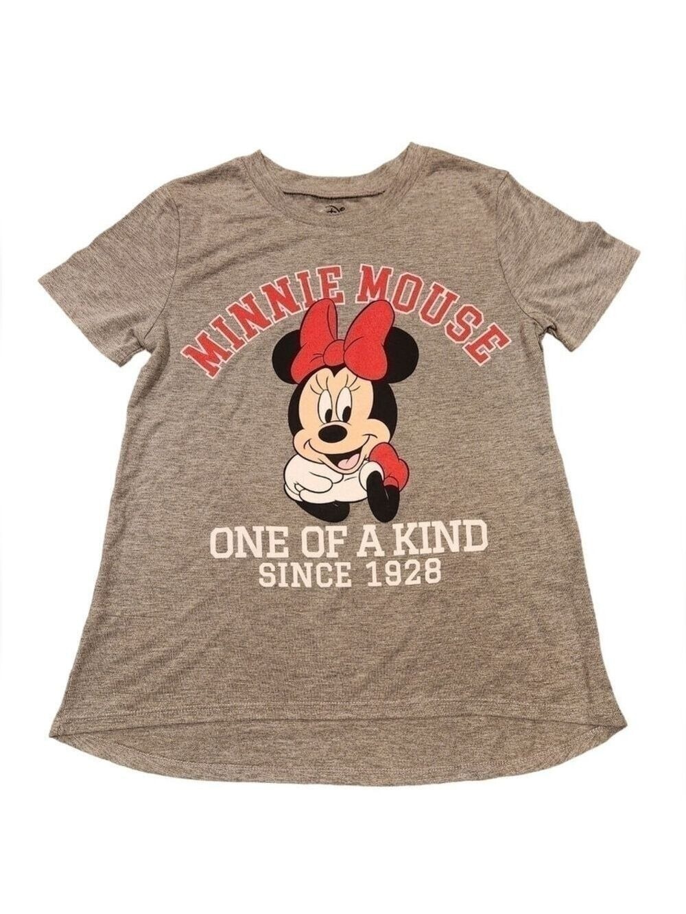 Disney Minnie Mouse Short Sleeve T-Shirt, XS, Gray, NWOT, "One of A Kind"